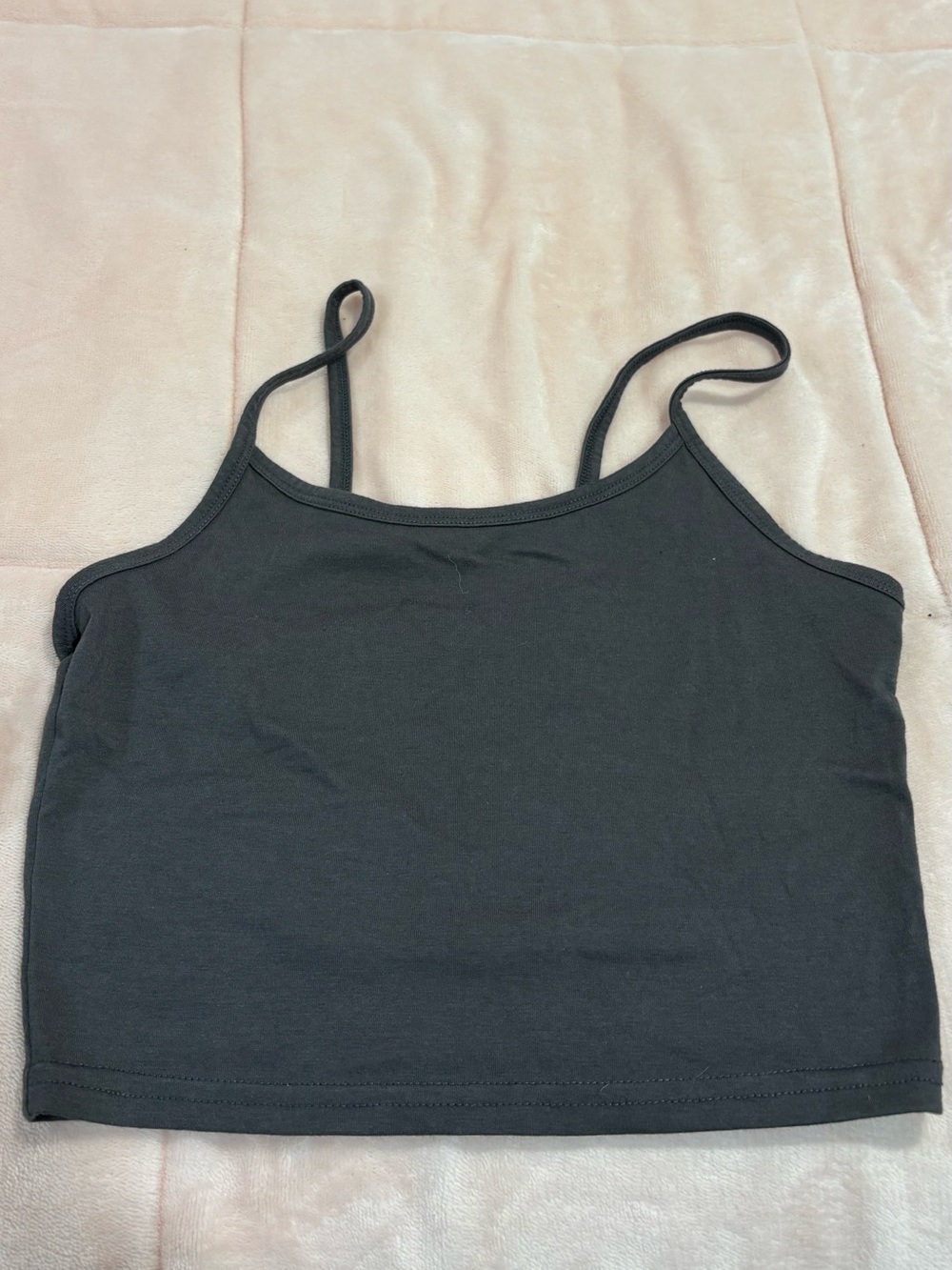 SHEIN Black Spaghetti Strap Crop Camisole